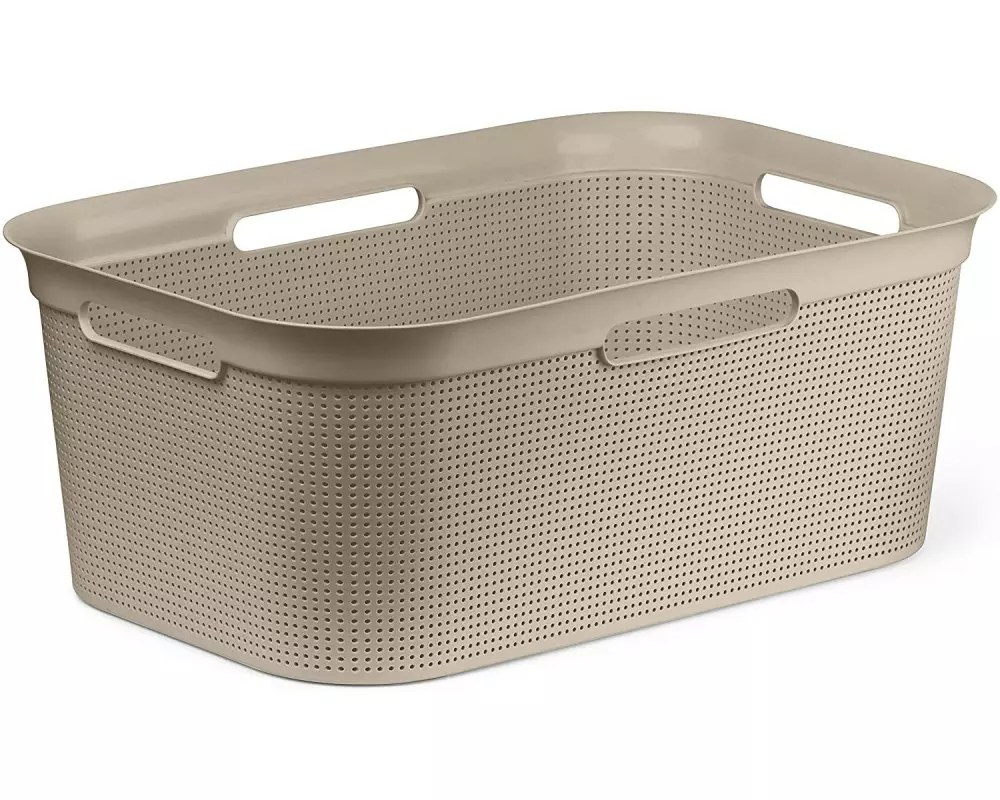 Rotho Wäschekorb Brisen Beige, 41 l