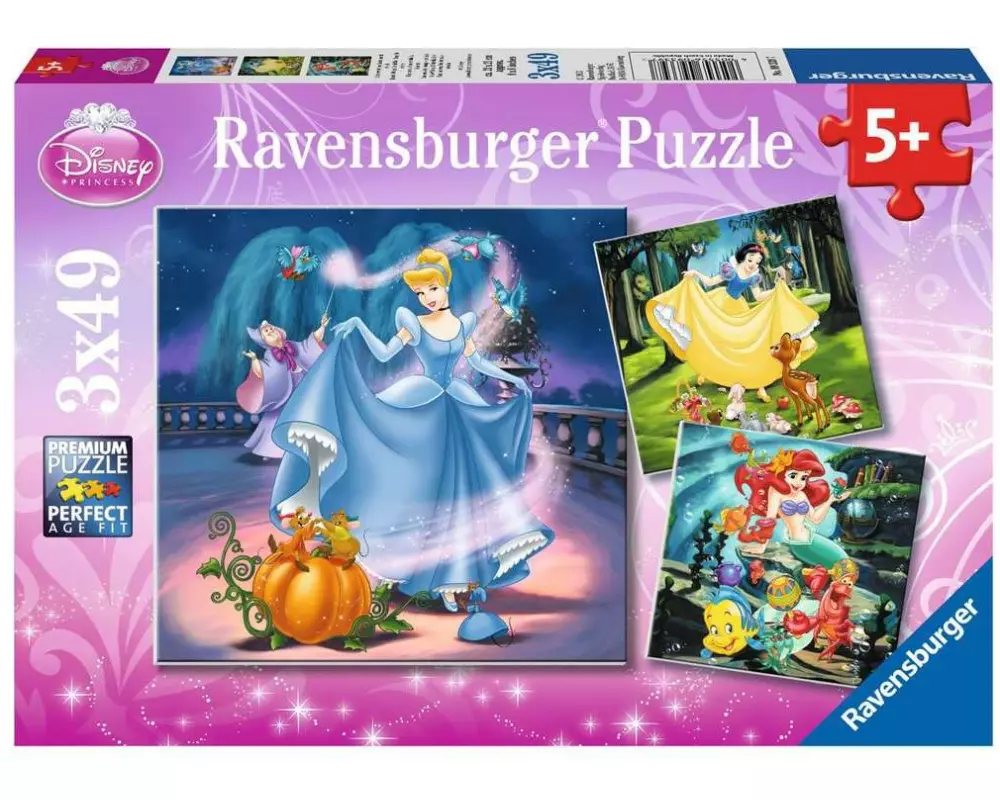 Ravensburger Puzzle Schneewittchen, Aschenputtel, Arielle