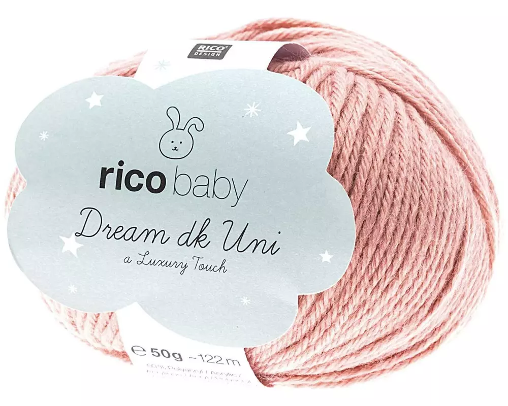 Rico Design Wolle Baby Dream Uni dk 50 g, Altrosa