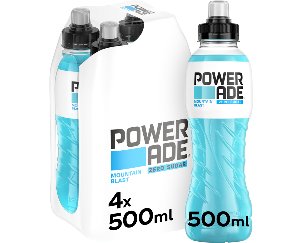 POWERADE Mountain Blast Zero 2514301 50cl, 4 Stk.
