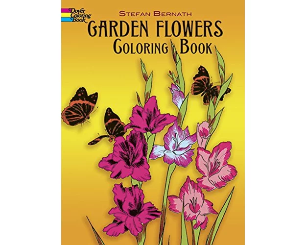 Garden Flowers Coloring Book
