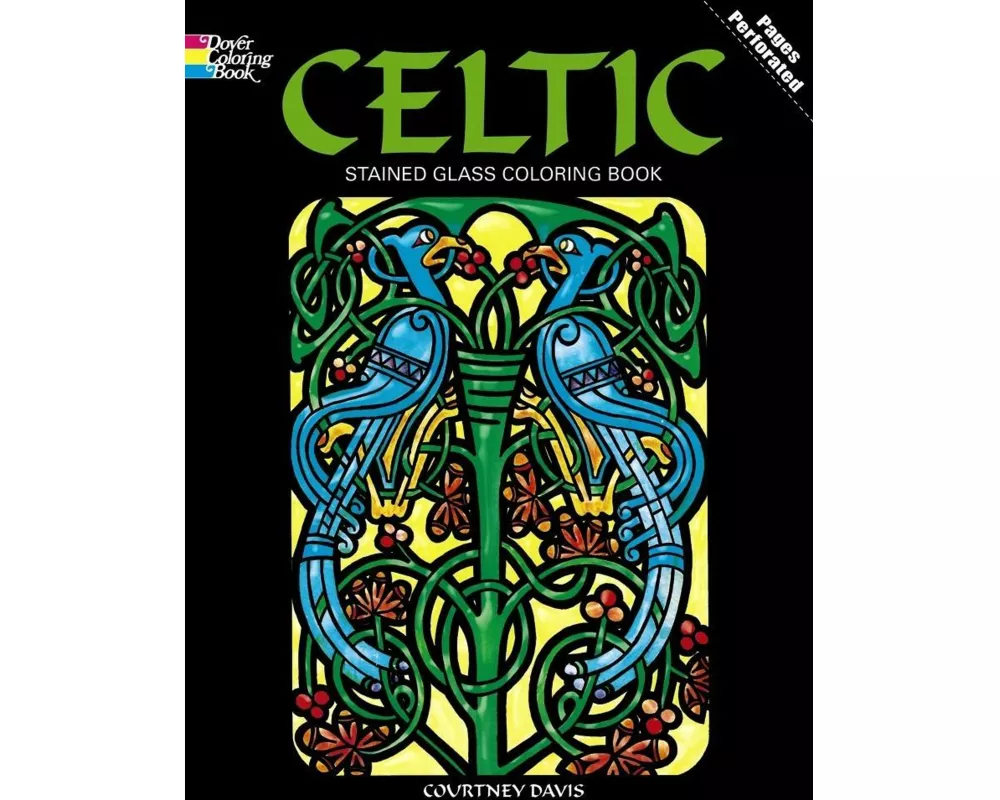 Celtic Stained Glass Coloring Book
