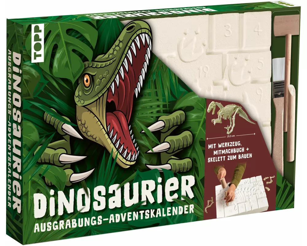 Dinosaurier - Der Ausgrabungs-Adventskalender. 24 coole Überraschungen zum Ausgraben und Entdecken