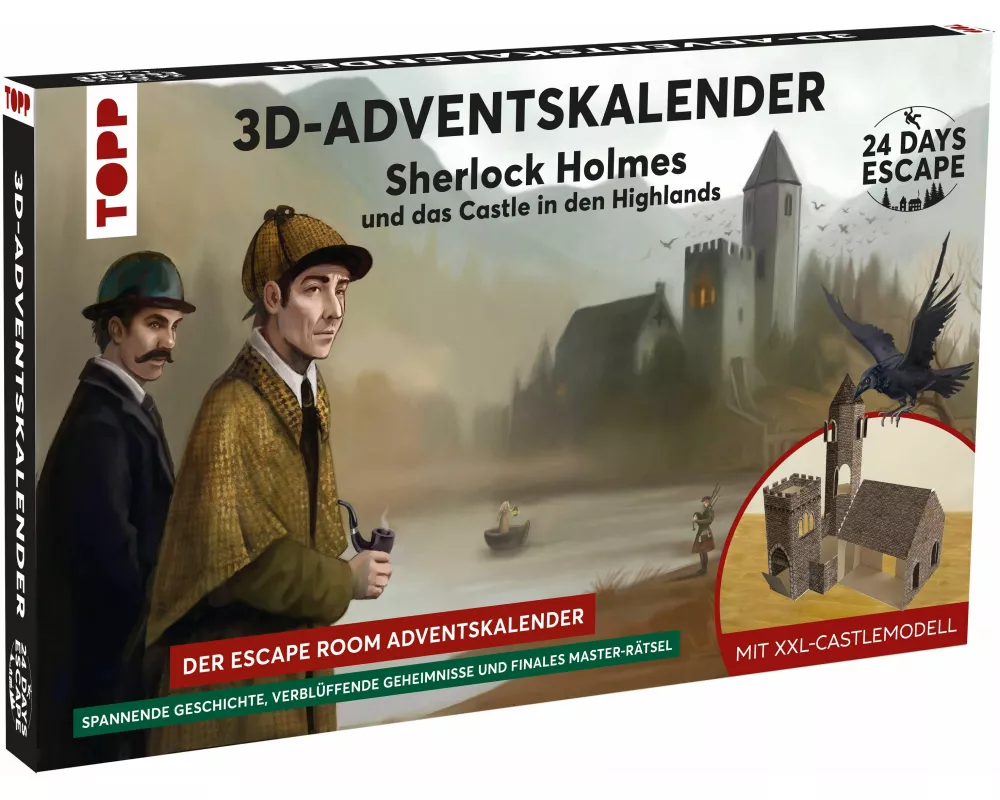 24 DAYS ESCAPE 3D-Adventskalender – Sherlock Holmes und das Castle in den Highlands