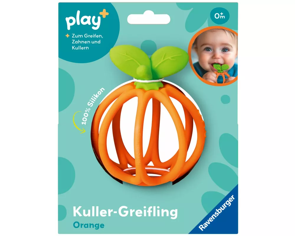 Play+ Kuller-Greifling: Orange - ab 0 Monate