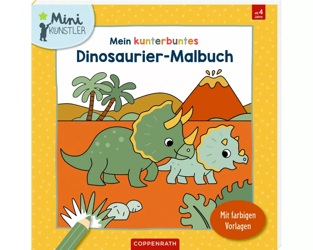 Mein kunterbuntes Dinosaurier-Malbuch