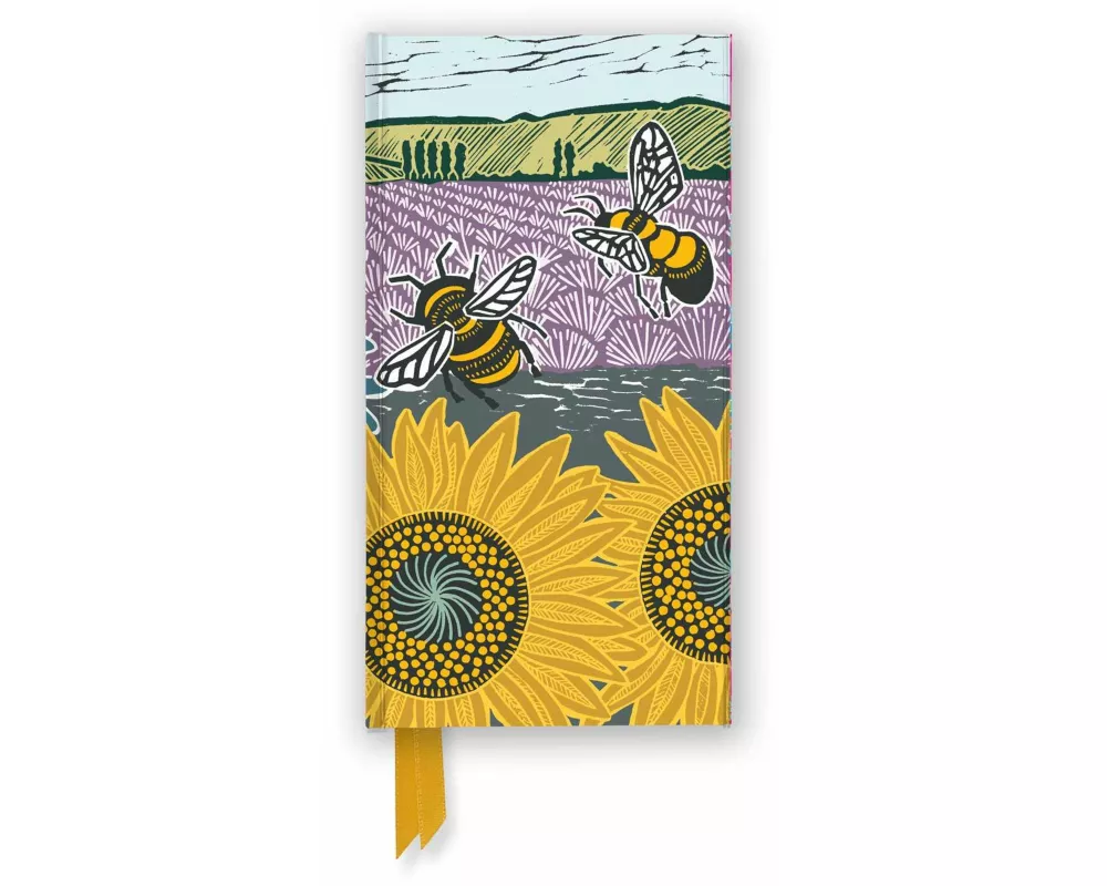 Kate Heiss: Sunflower Fields (Foiled Slimline Journal)