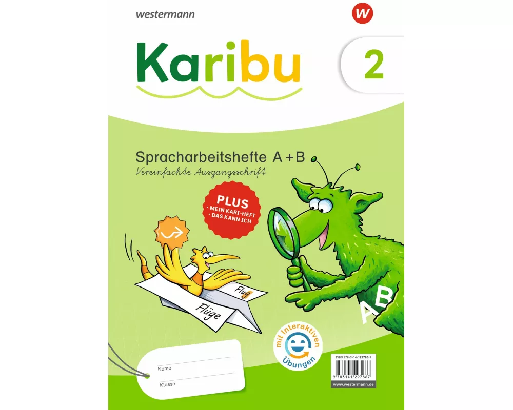 Karibu Spracharbeitshefte 2 Vereinfachte Ausgangsschrift mit interaktiven Übungen