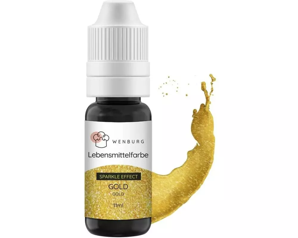 Wenburg Lebensmittelfarbe Gold, 11 ml