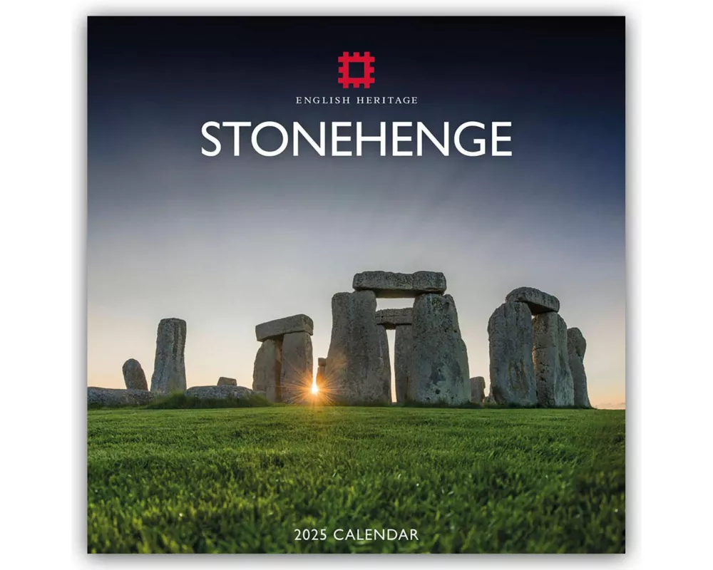 English Heritage Stonehenge Square Wall Calendar 2025