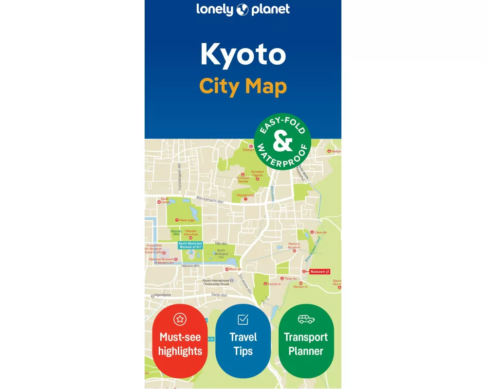 Lonely Planet Kyoto City Map