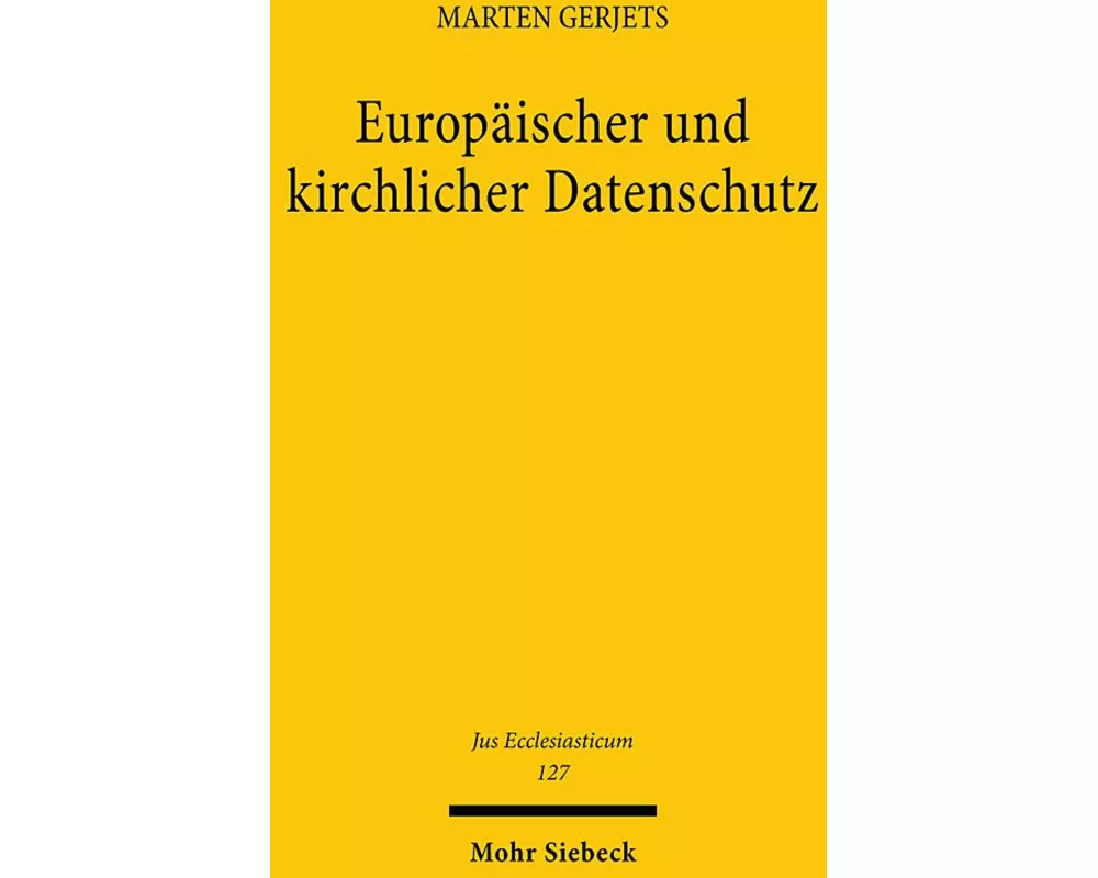 Europäischer und kirchlicher Datenschutz