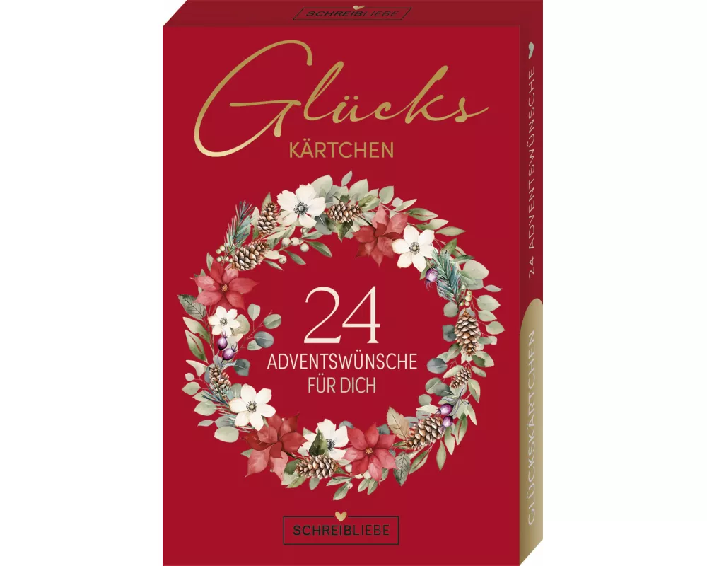 Glückskärtchen Advent-24 Adventswünsche