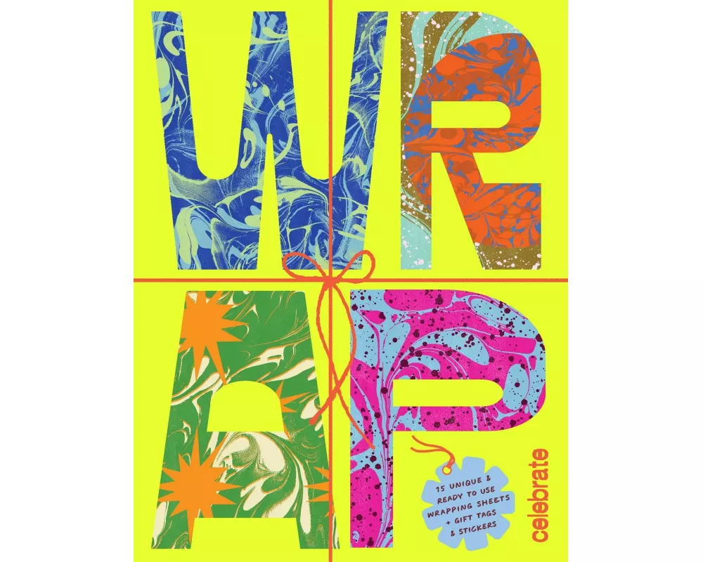 WRAP: Celebrate - Gift Wrapping Paper Book with Gift Tags