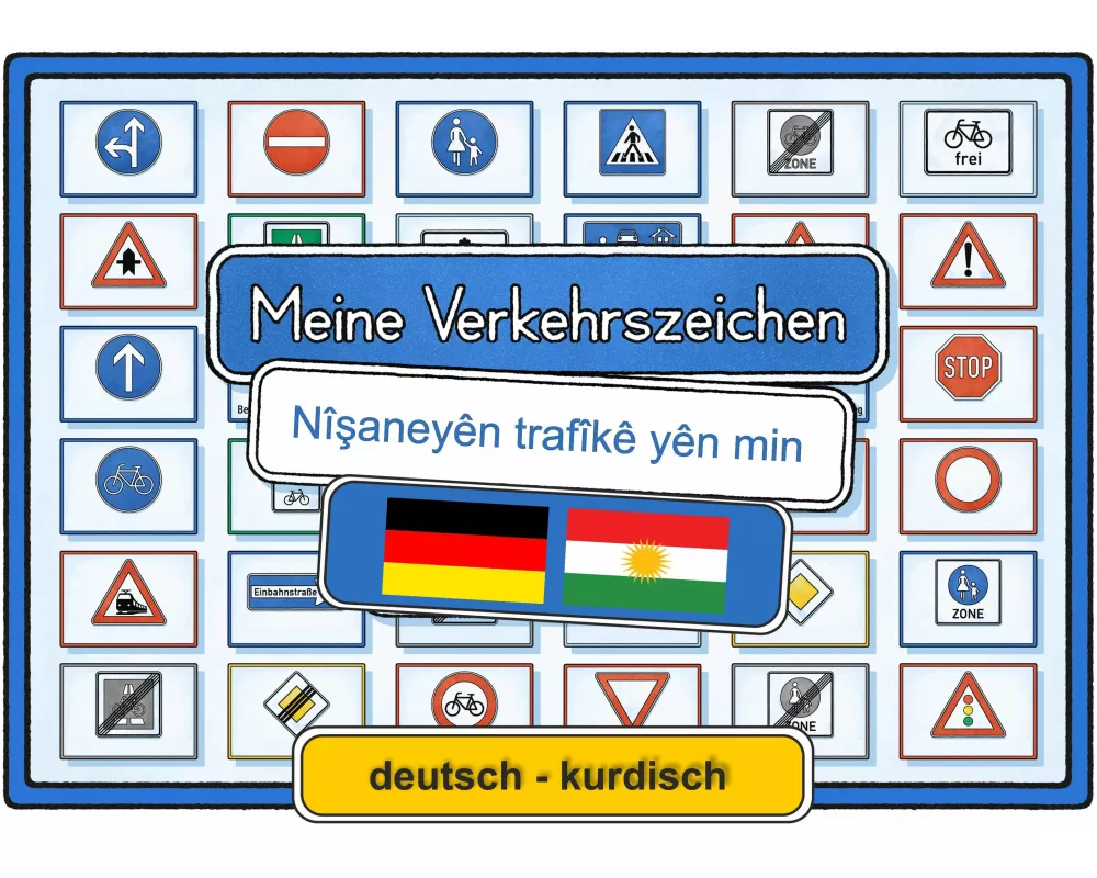 Meine Verkehrszeichen deutsch - kurdisch