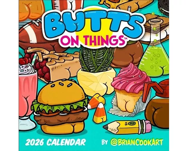 Butts on Things 2026 Wall Calendar