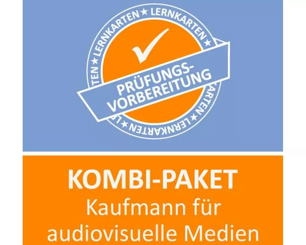 Kombi-Paket Kaufmann für audiovisuelle Medien Lernkarten