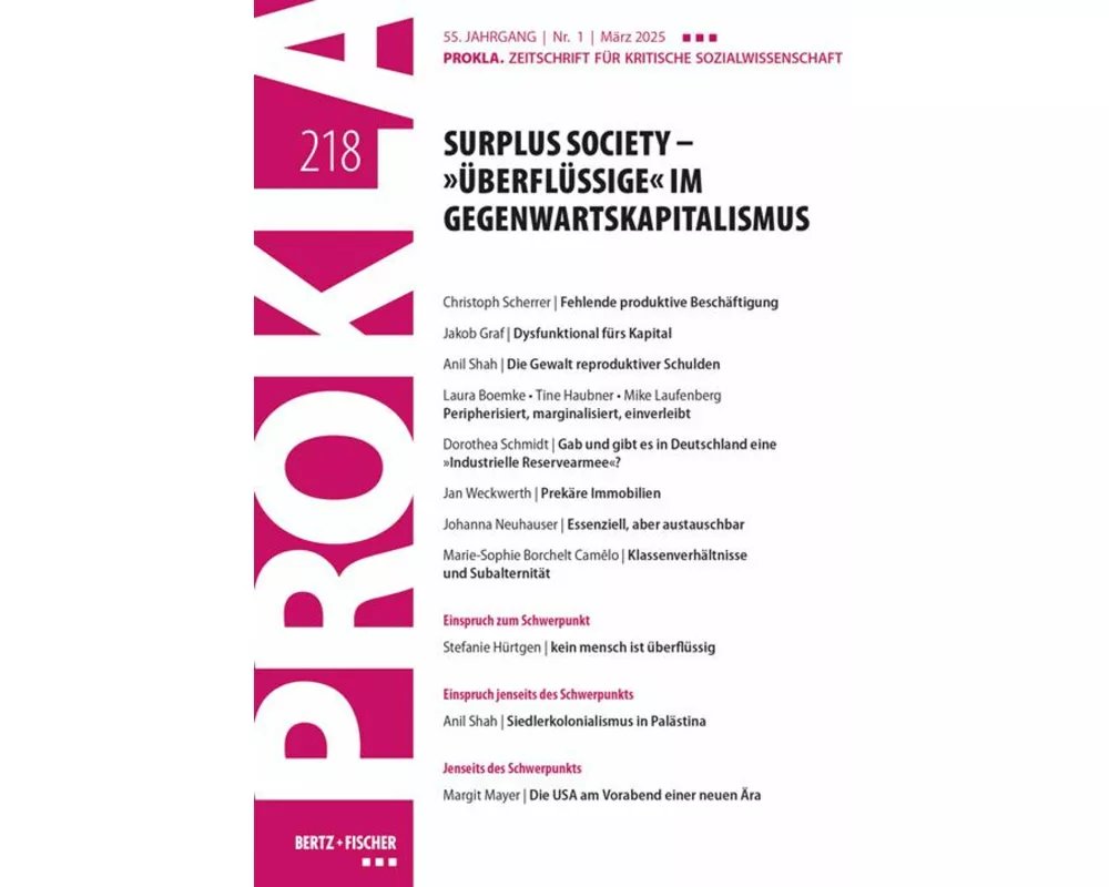 Surplus Society - 'Überflüssige' im Gegenwartskapitalismus