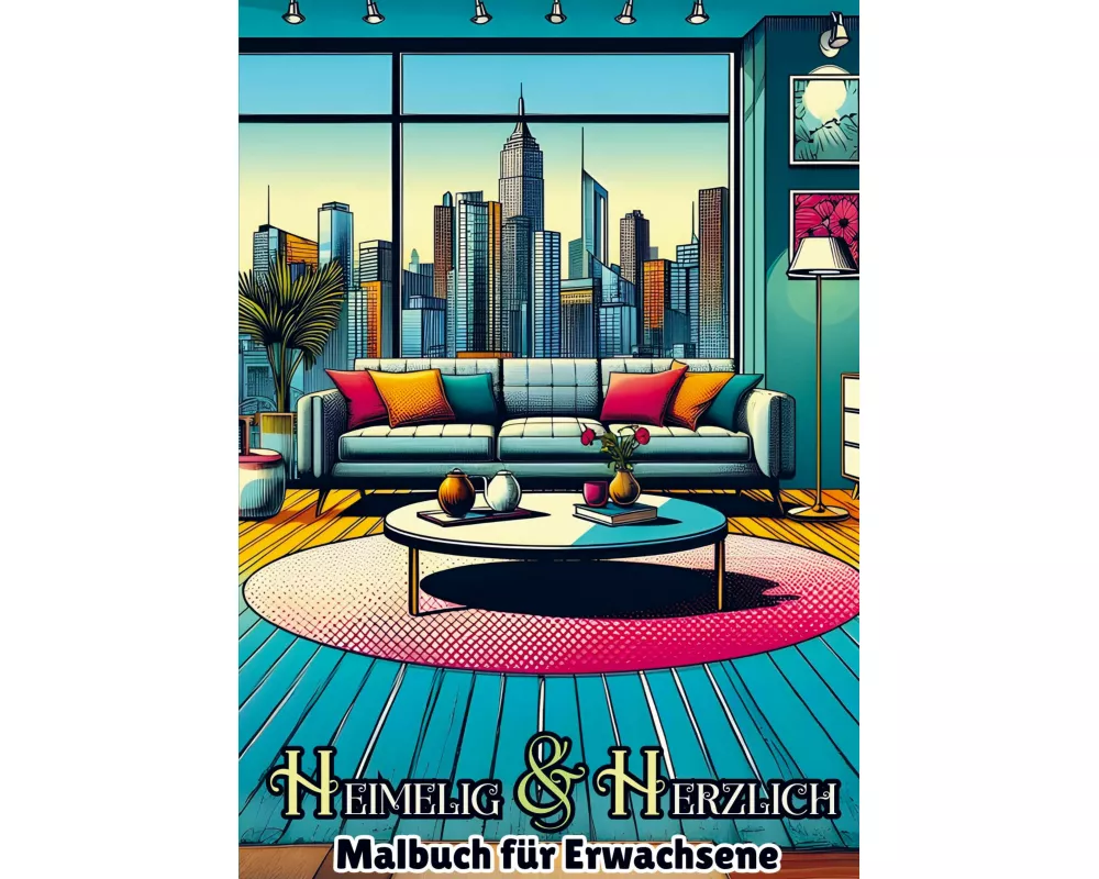 Heimelig & Herzlich - Malbuch für Erwachsene