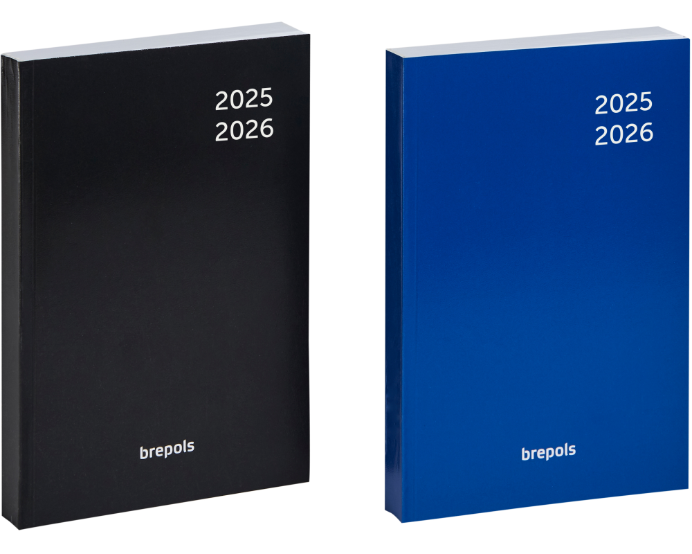 BREPOLS Schüleragenda Classic 25/26 2.140.0080 1T/1S 12M ass. ML 11.5x16.9cm