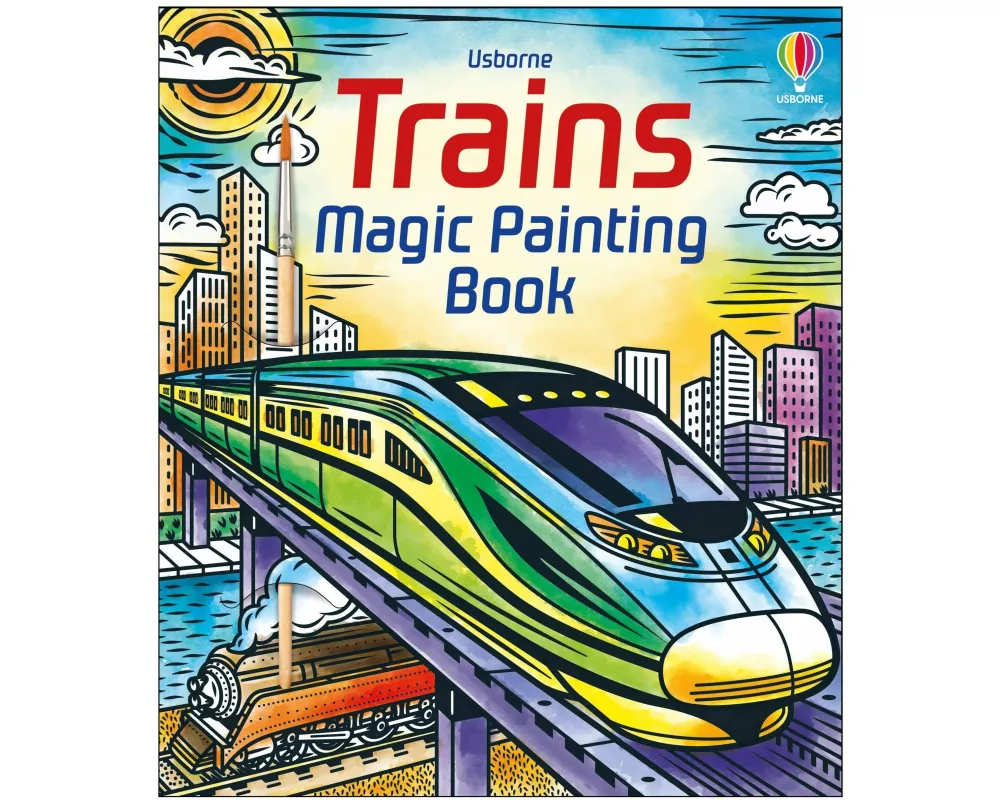 Trains Magic Painting Book