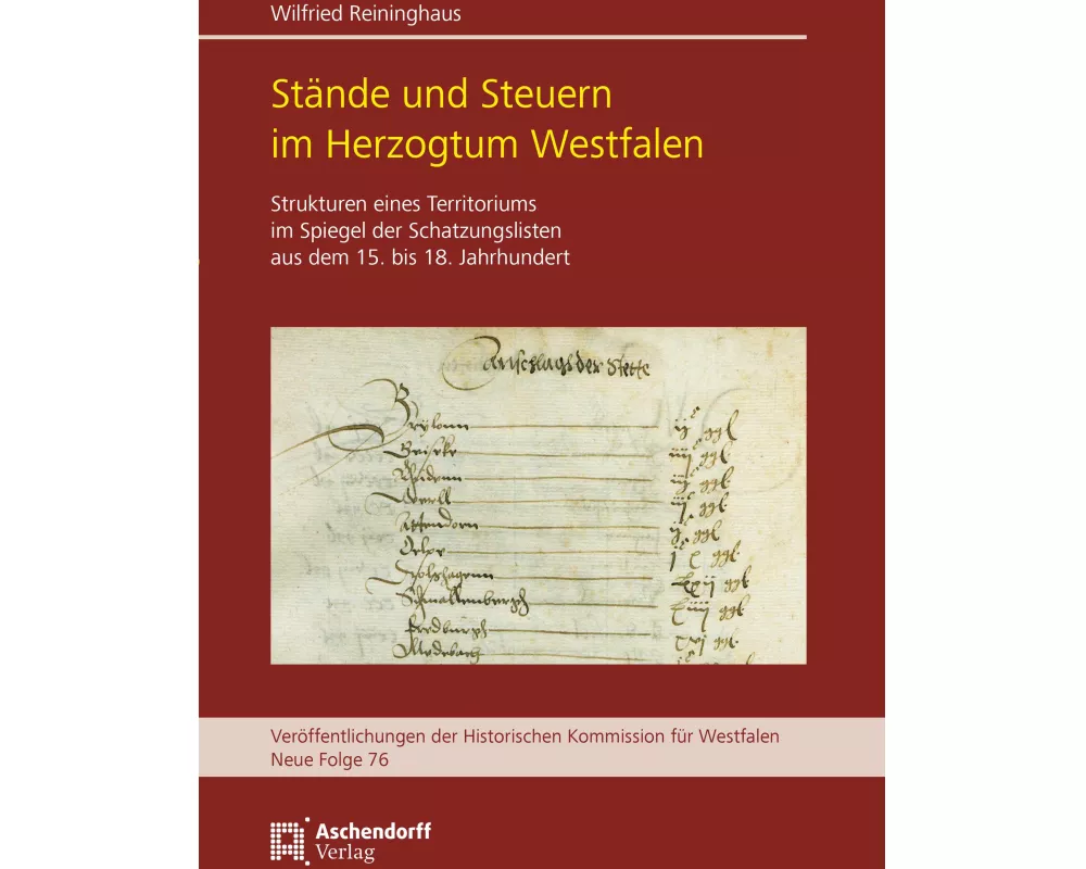 Stände und Steuern im Herzogtum Westfalen