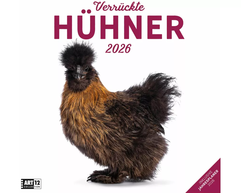 Verrückte Hühner Broschürenkalender 2026 - 30x30 - Art12