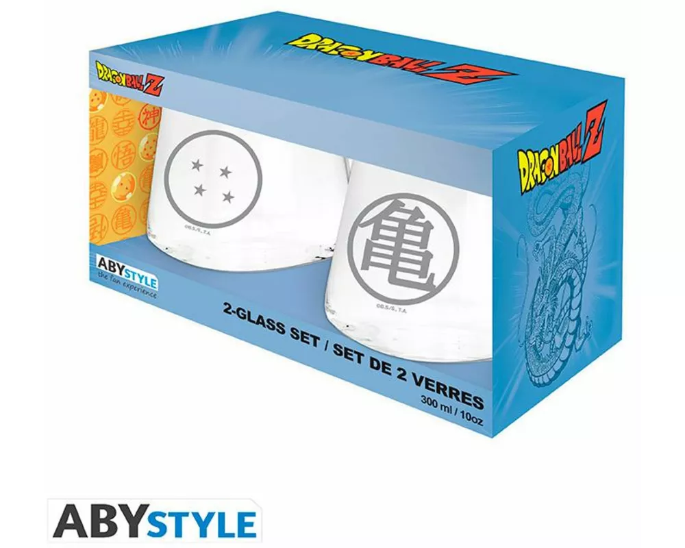 DRAGON BALL - 2 Glass Set - Kame & Dragon ball