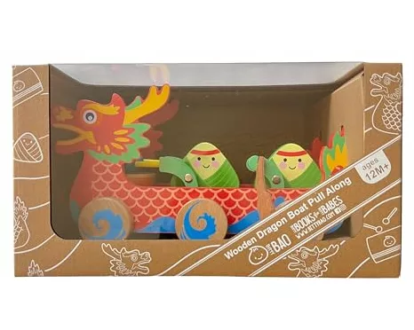 Wooden Dragon Boat Pull Along Toy