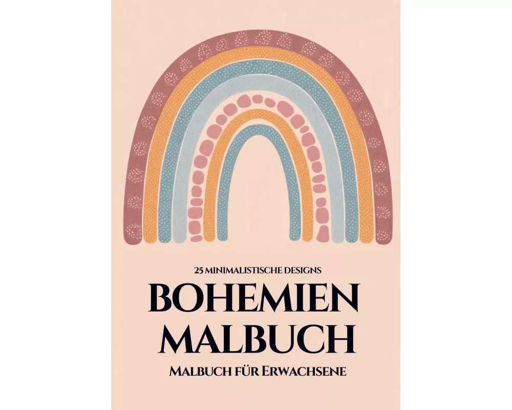 Bohemien Malbuch für Erwachsene - 25 minimalistische Designs