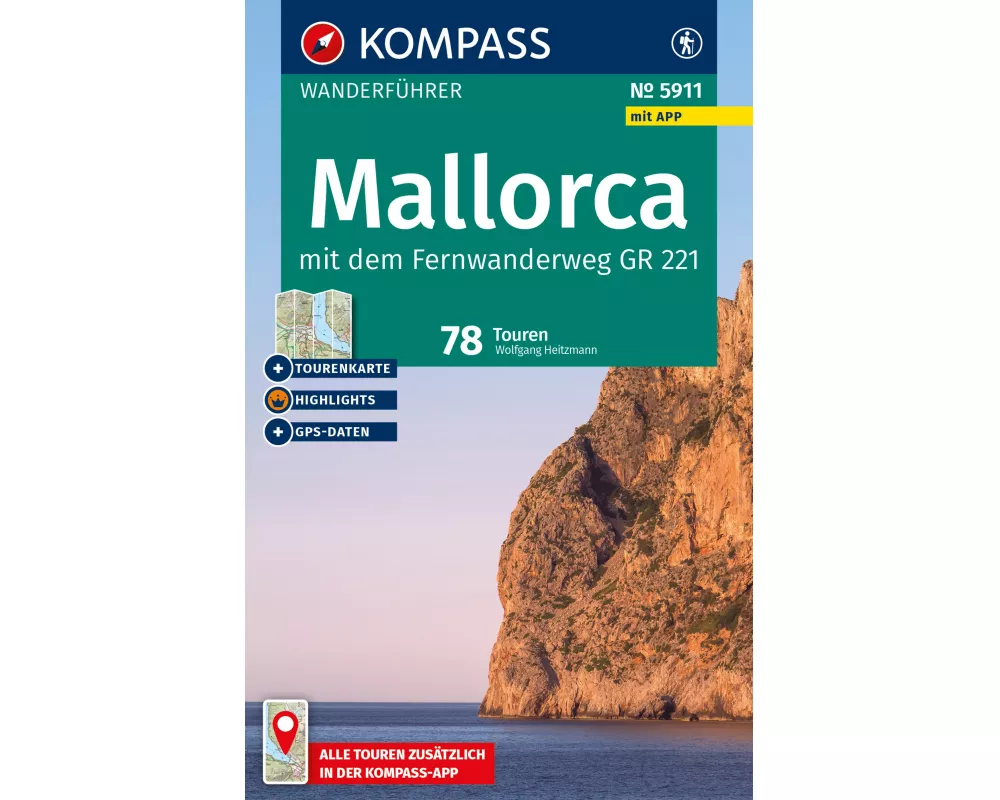 KOMPASS Wanderführer Mallorca, 78 Touren mit Extra-Tourenkarte