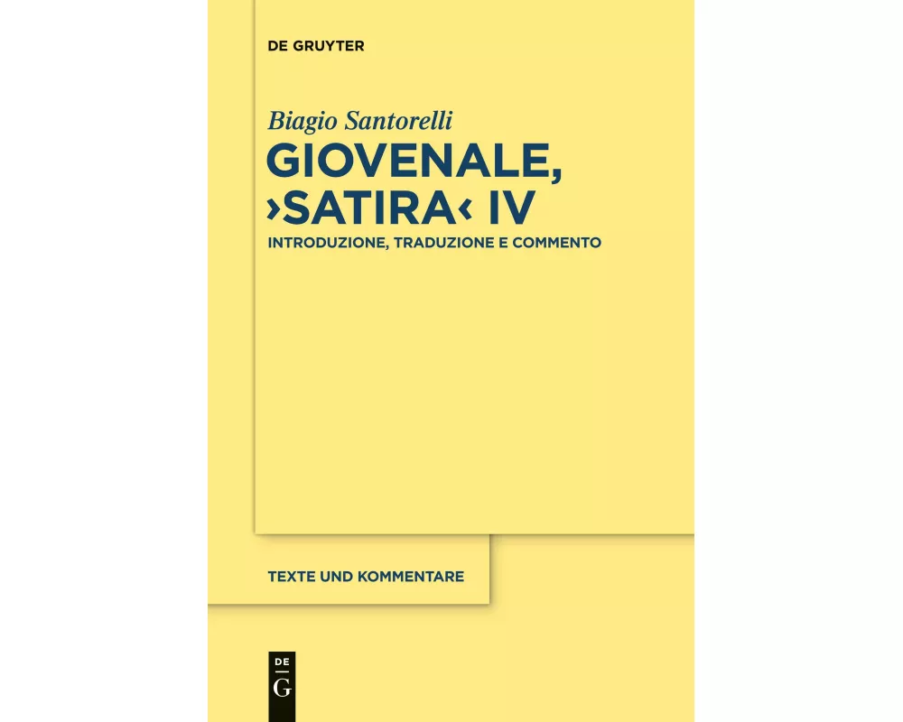 Giovenale, "Satira" IV