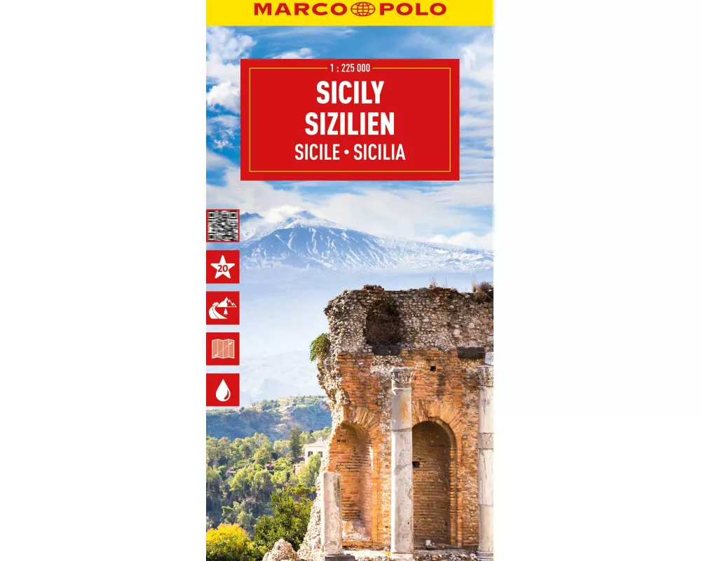 MARCO POLO Reisekarte Italien 14 Sizilien 1:225.000