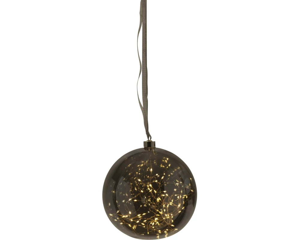 Star Trading LED Kugel Glow 20 cm, Anthrazit, 80 LED