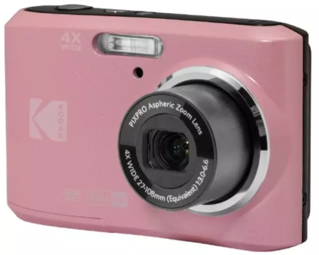 Kodak Fotokamera Pixpro FZ45, pink 16 MP 4x Zoom 2.7 Zoll LCD Pink