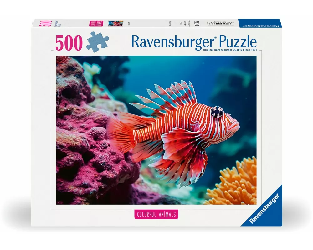 Erwachsenenpuzzle "Colorful Animals" 500 Teile - Rotfeuerfisch