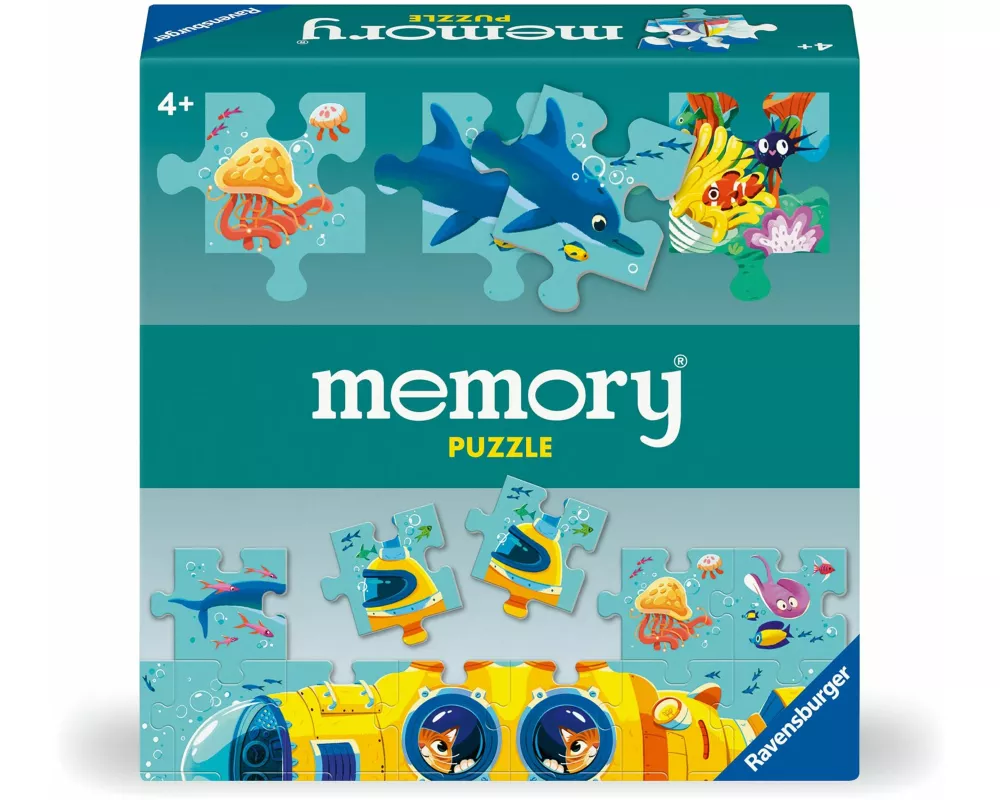memory Puzzle Unterwasserwelt - Kinderspiel ab 4 Jahre