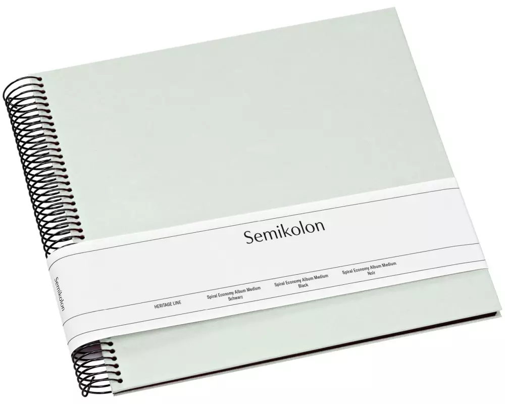 Semikolon Fotoalbum 23 x 24.5 cm Moos, 40 schwarze Seiten
