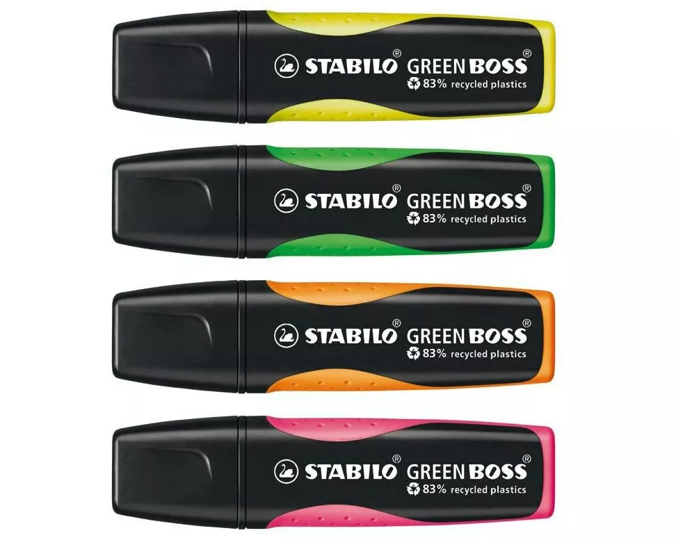 STABILO Textmarker Green Boss 4 Stück