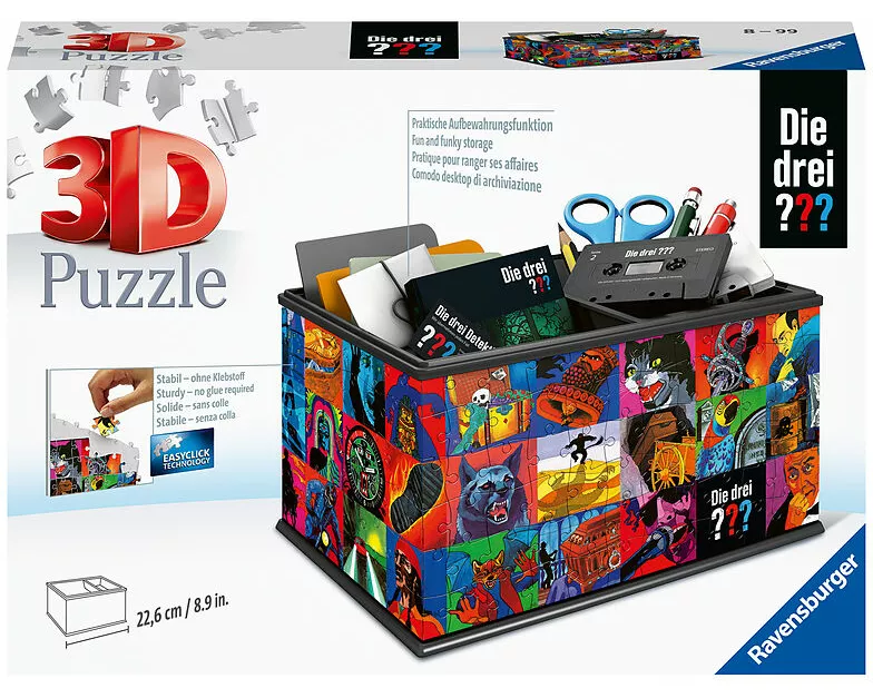 3D Puzzle Aufbewahrungsbox Die drei ???