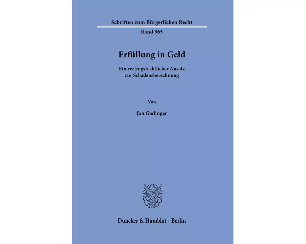 Erfüllung in Geld