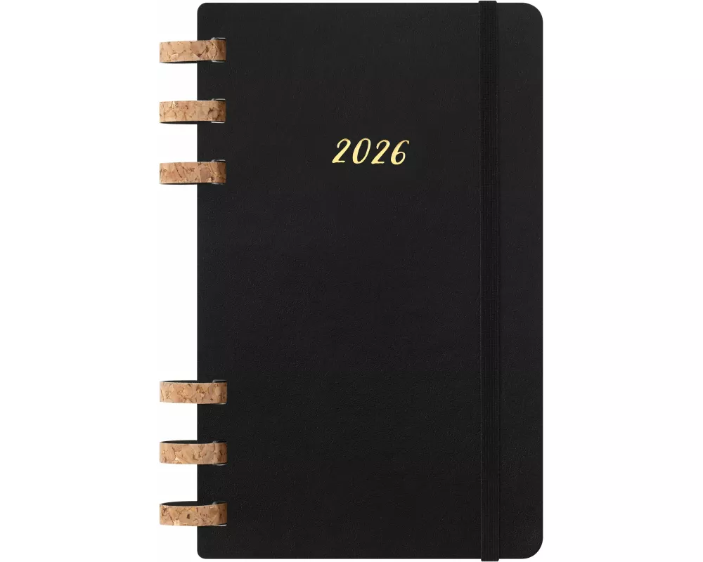 Moleskine 12 Monate Planer mit Spiralbindung, L/A5, Weicher Einband, Schwarz