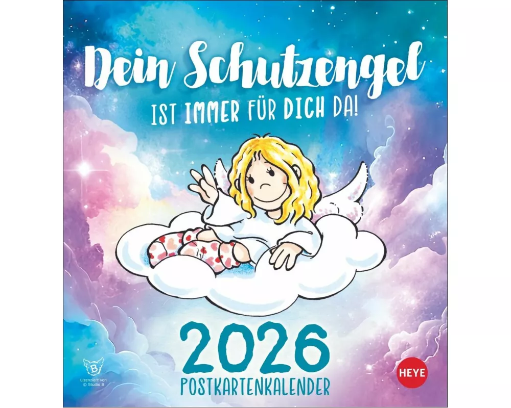 Schutzengel Postkartenkalender 2026