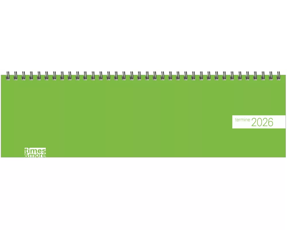 times&more Grün Wochenquerplaner 2026
