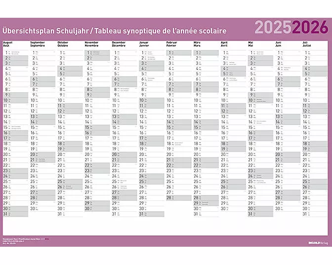 Wandplaner Maxi 2025/26