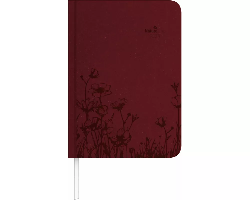 Alpha Edition - Wochen-Minitimer Nature Line Flower 2026 – Taschenkalender A6 ( 11×15 cm) mit Monatsübersicht & Notizbereich, umweltfreundlicher Termi