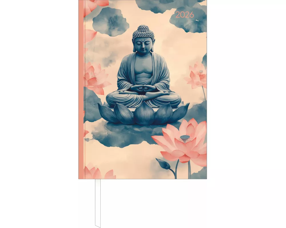 Alpha Edition - Buchkalender Style Zen A5 2026 – Büro- & Cheftimer A5 (ca. 15×21 cm) 1 Tag/Seite mit robustem Hardcover, Zeiteinteilung & vielen Zusat