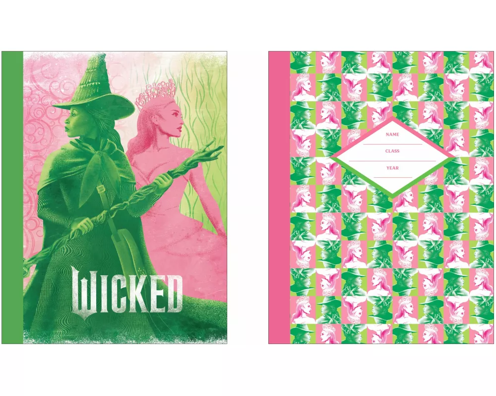 Wicked Pink & Green Composition Notebook Set (Set of 2)