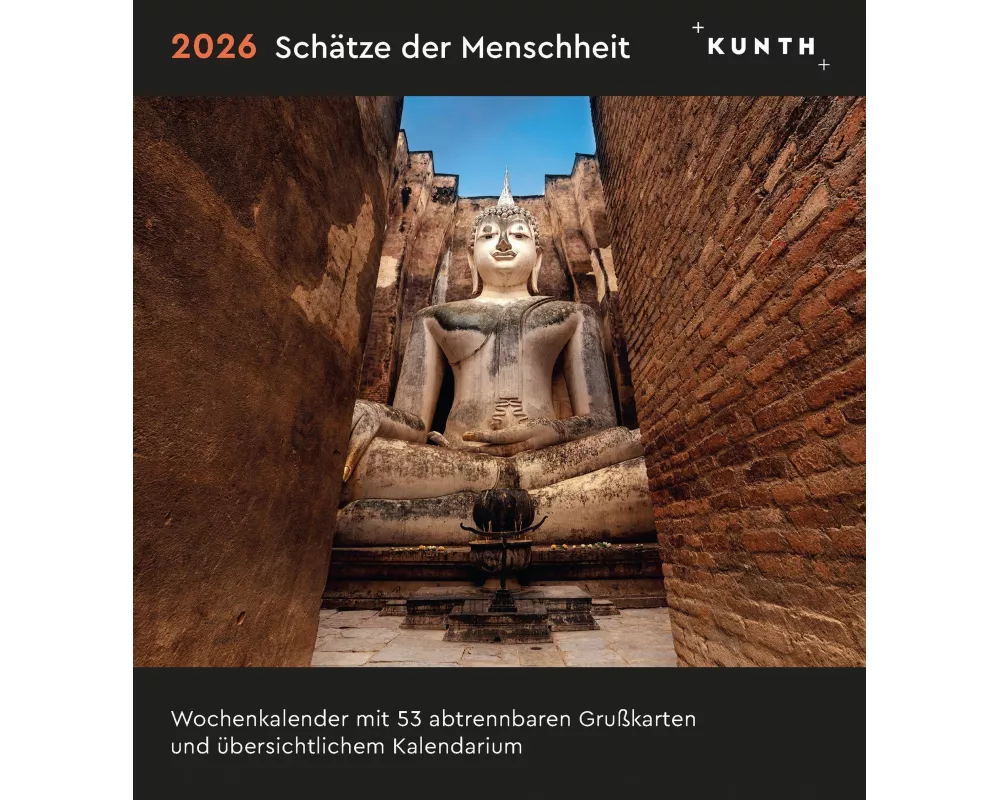 Schätze der Menschheit - KUNTH Postkartenkalender 2026