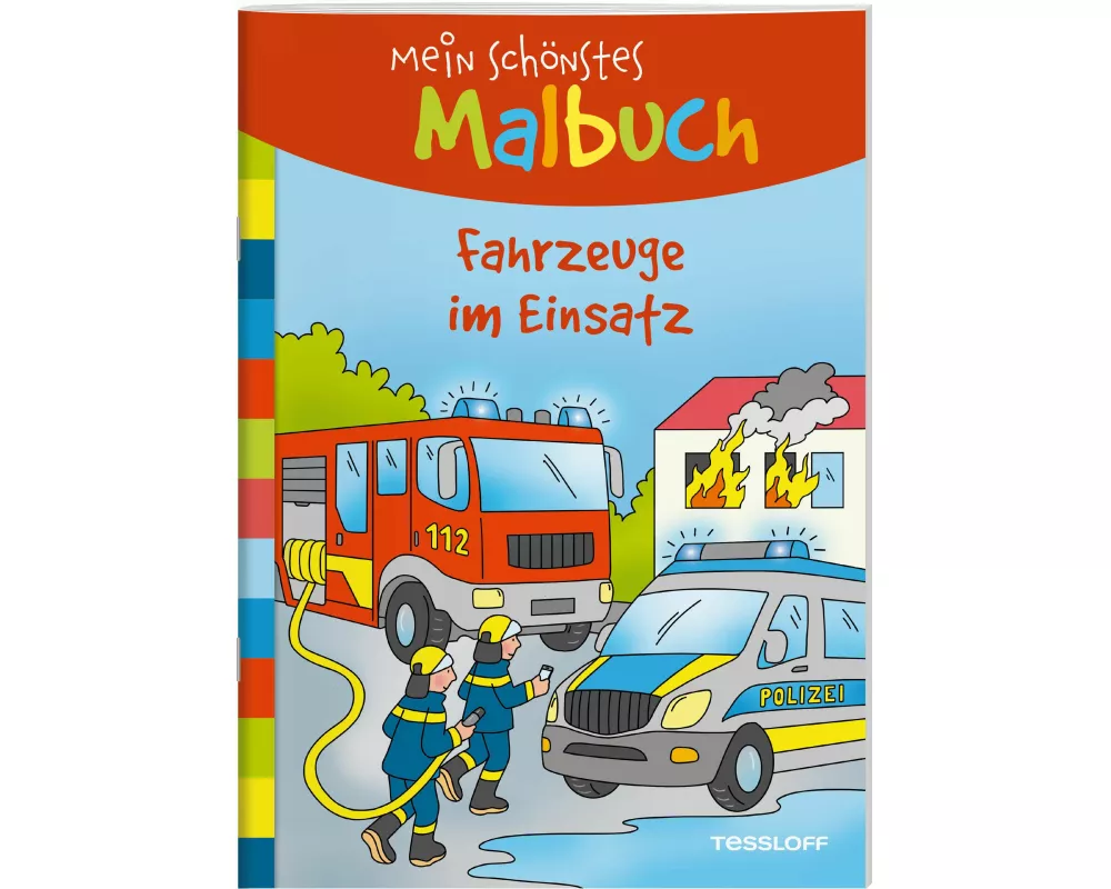 Mein schönstes Malbuch. Fahrzeuge im Einsatz